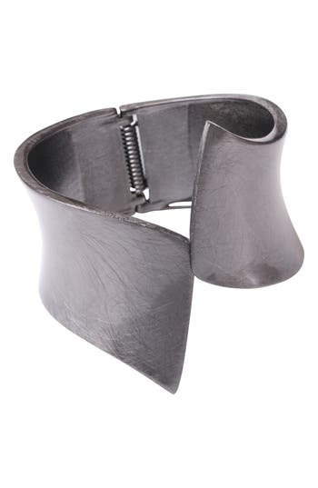Olivia Welles Aurelia Hinged Bracelet In Gray