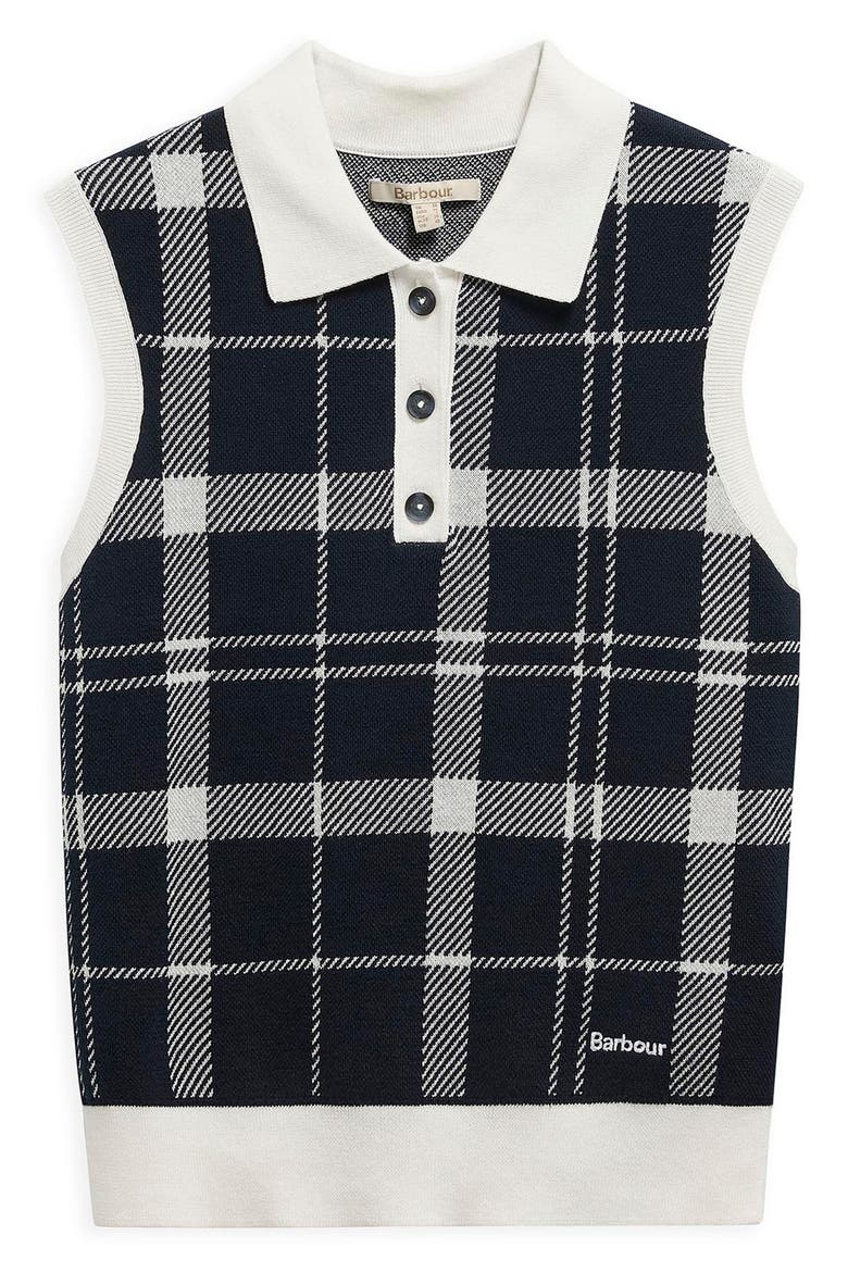 Allerdale Plaid Sleeveless Polo Sweater, Alternate, color, MULTI CHECK