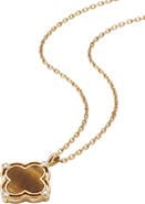 ARGENTO VIVO Amelia 14k Gold Plated Tiger's Eye Necklace