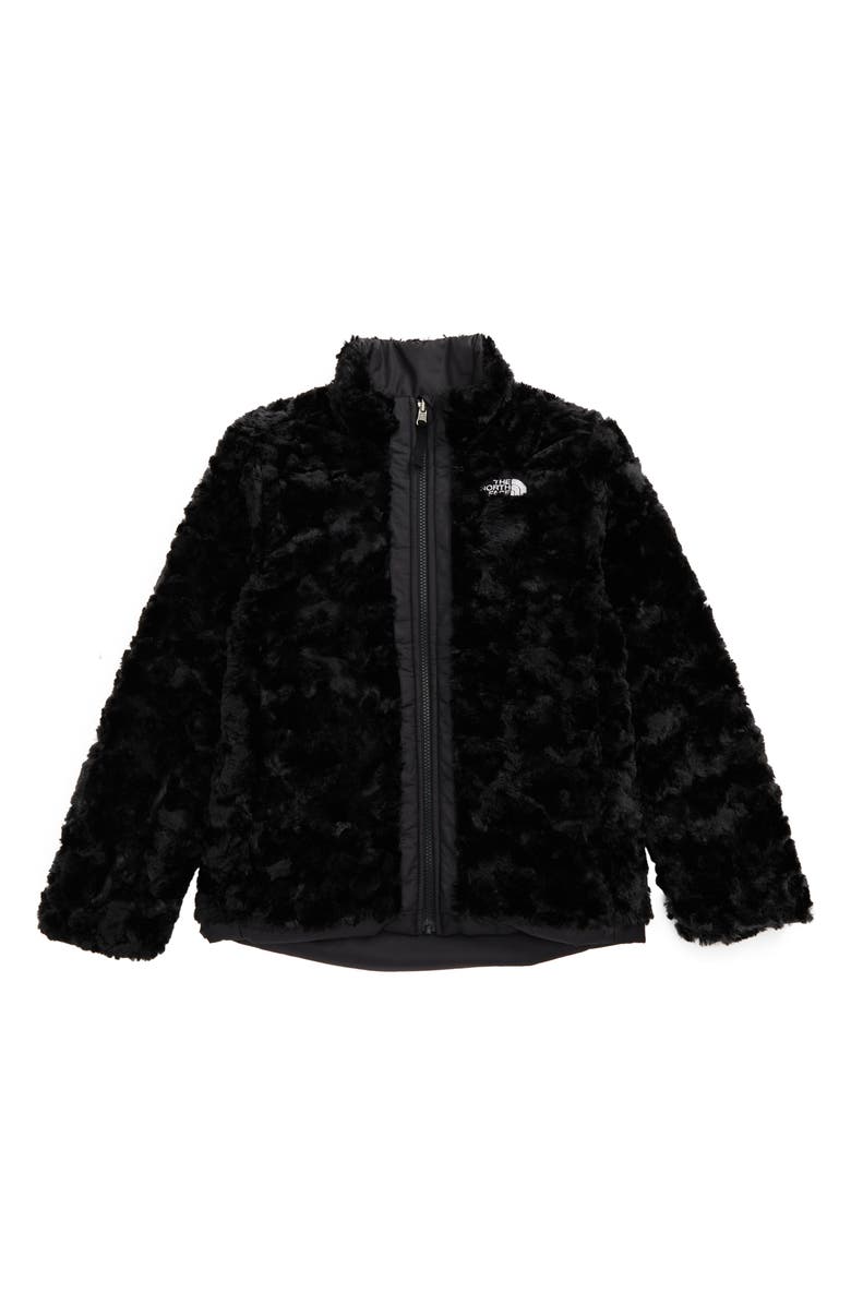 The North Face Kids' Mossbud Swirl Reversible Water Repellent Jacket, Alternate, color,