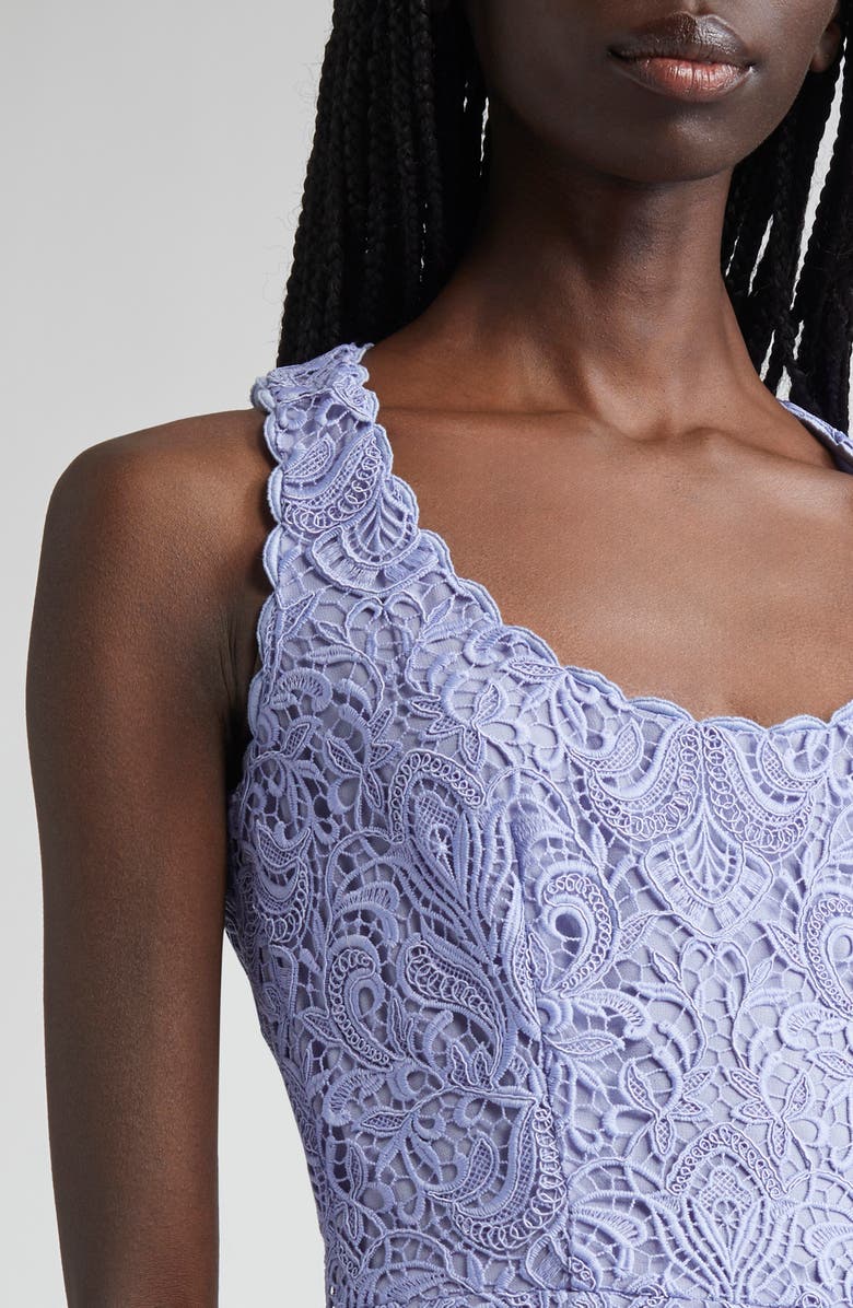 Etro Guipure Lace Midi Dress, Alternate, color, Glicine 2