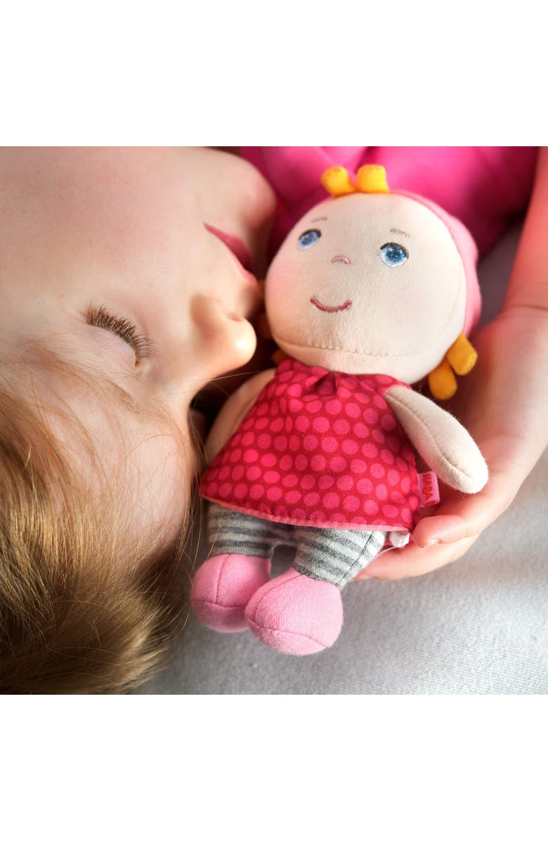 HABA Mini Soft Doll Hertha - Tiny 6" First Baby Doll from Birth and Up, Alternate, color, Multi