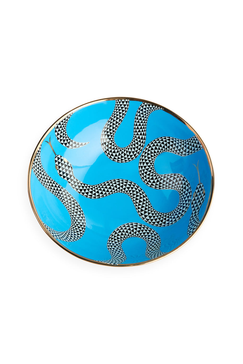 Eden Decorative Bowl, Alternate, color, Blue / Gold
