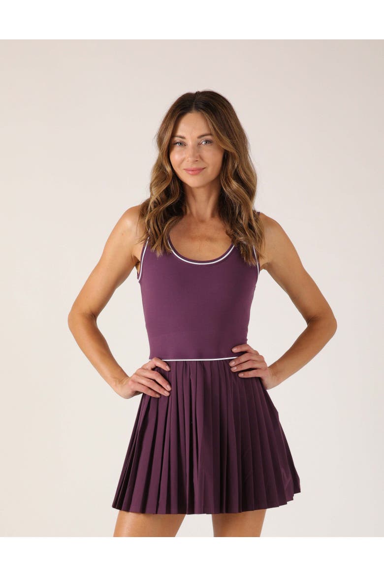 Point Dress, Main, color, Blackberry Jam/White