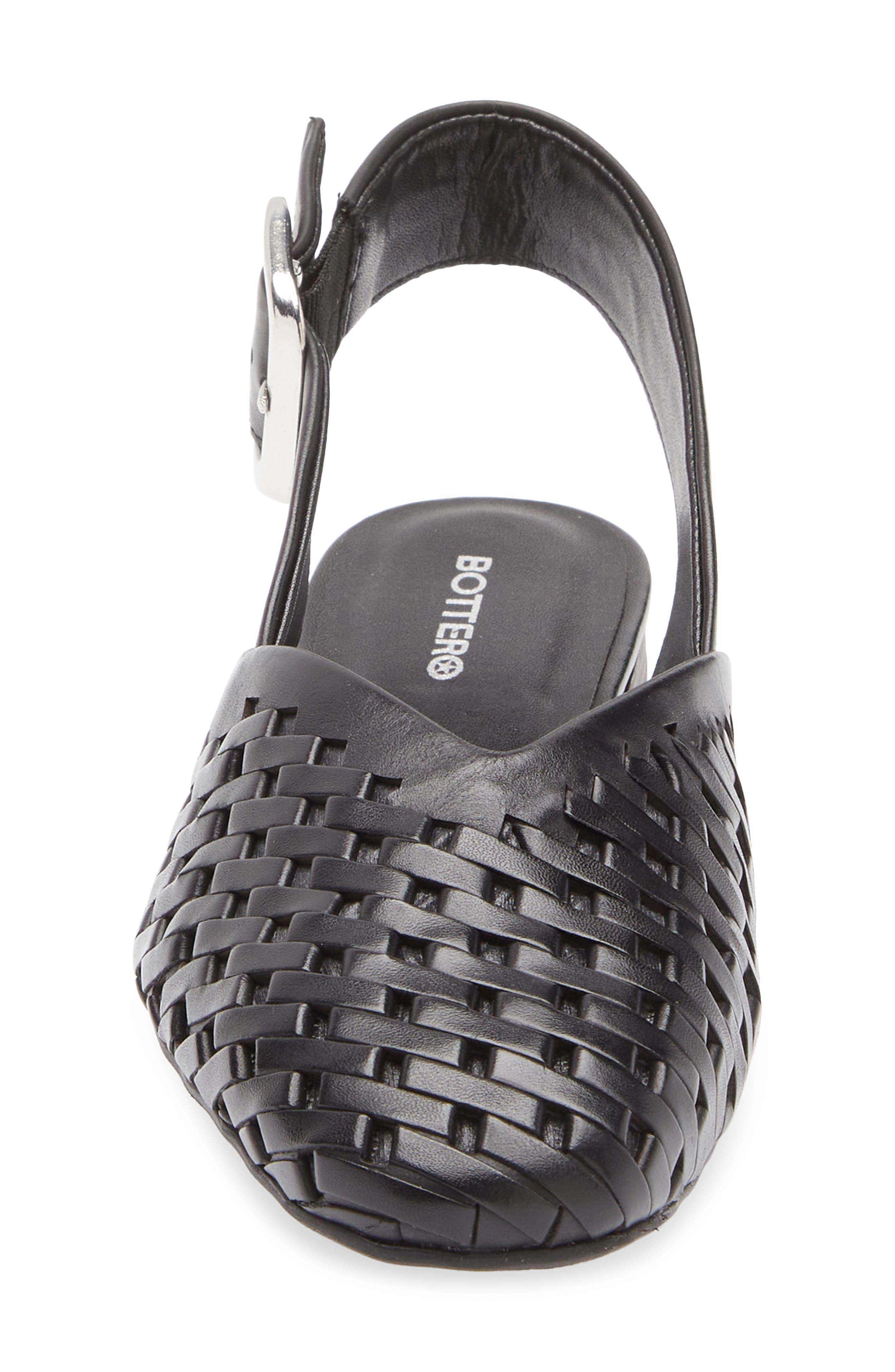Bottero Bottoulon Slingback Flat, Alternate, color, Preto