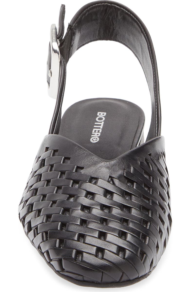 Bottero Bottoulon Slingback Flat, Alternate, color, Preto