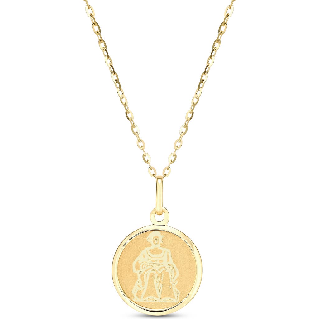 Frankie & Zoe Virgo Pendant Necklace In Gold