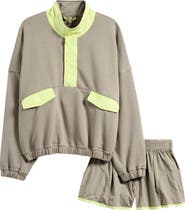 Free People FP Movement World Tour Pullover & Shorts Set