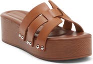 WILD DIVA LOUNGE Hipster Platform Wedge Slide Sandal