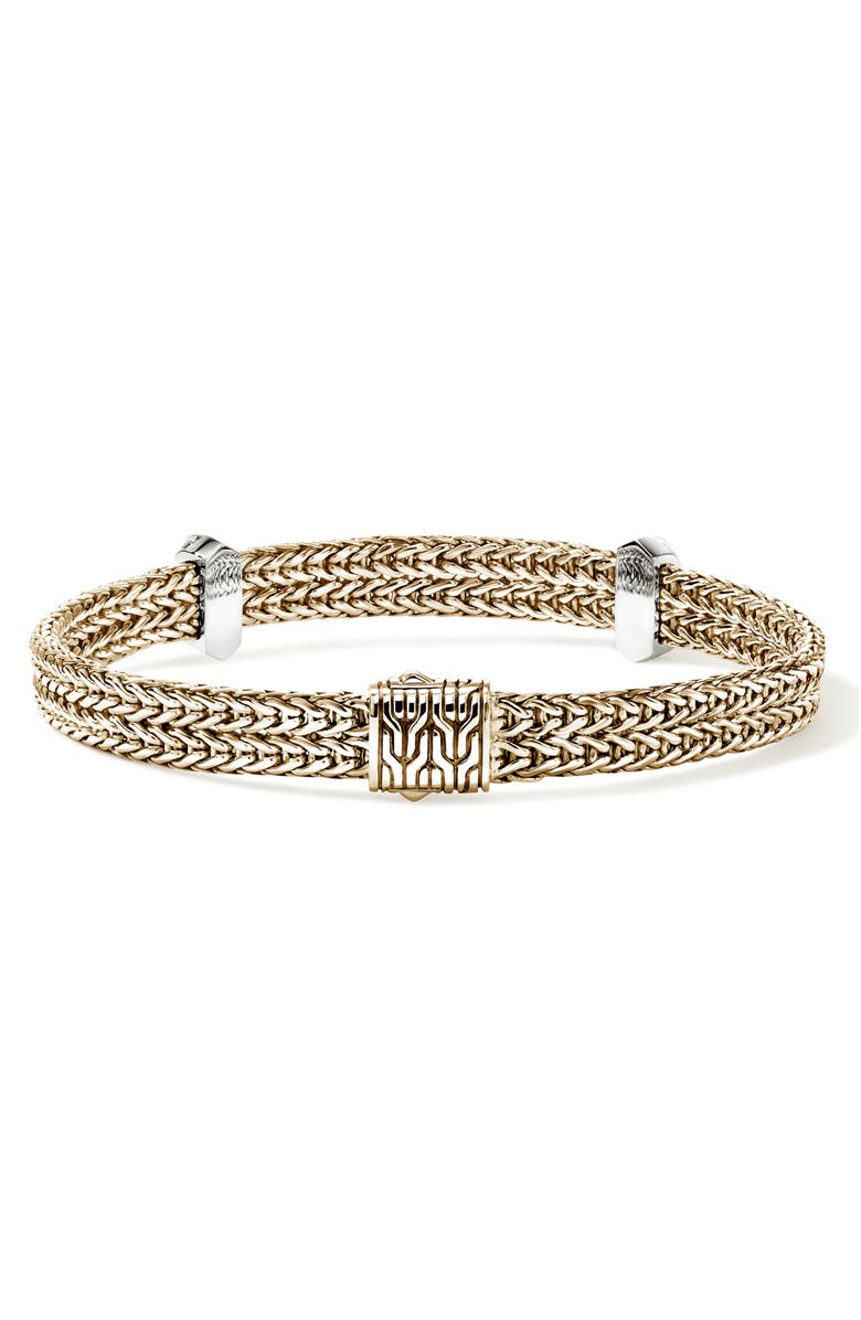 John Hardy Icon Link Diamond Station Bracelet, Alternate, color, Gold
