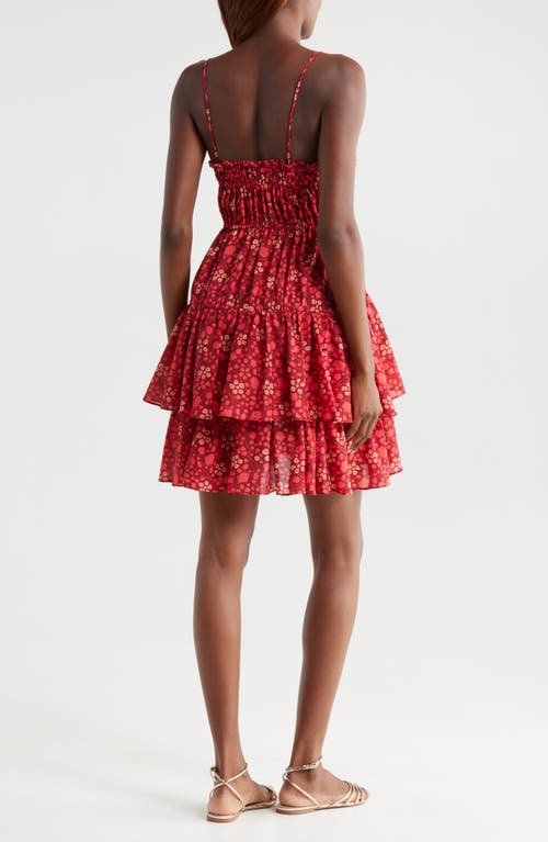 Ulla Johnson Kalila Cover-up Minidress In Red