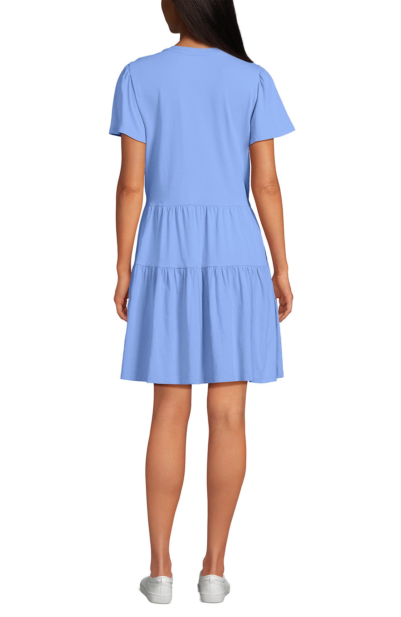 Cotton Jersey Tiered Mini Dress - image 2