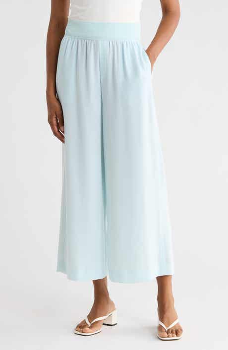 Theory Crop Wide Leg Pull-On Pants