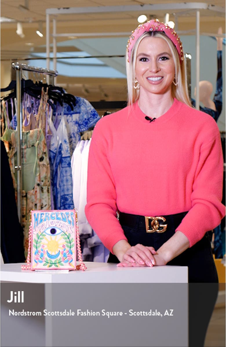 Sollar Embroidered Handmade Crossbody Bag, sales video thumbnail