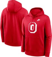 Nike Men's Nike Scarlet Ohio State Buckeyes Legacy Logo Club Fleece Pullover Hoodie