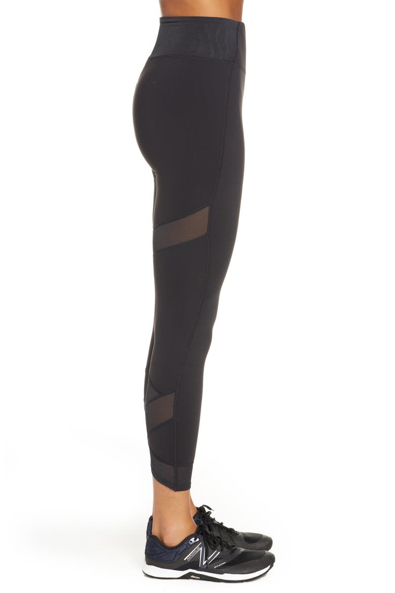 Evolve High Waist Tights, Alternate, color, BK
