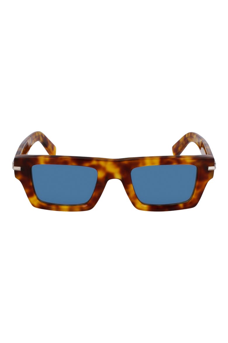 Prisma 50mm Rectangular Sunglasses, Main, color, BLONDE TORTOISE