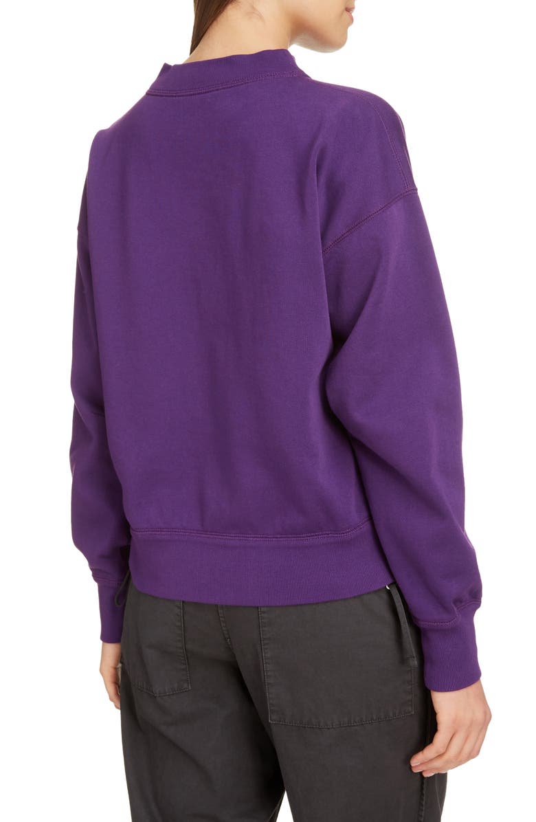 Isabel Marant Étoile Moby Logo Sweatshirt, Alternate, color, 
