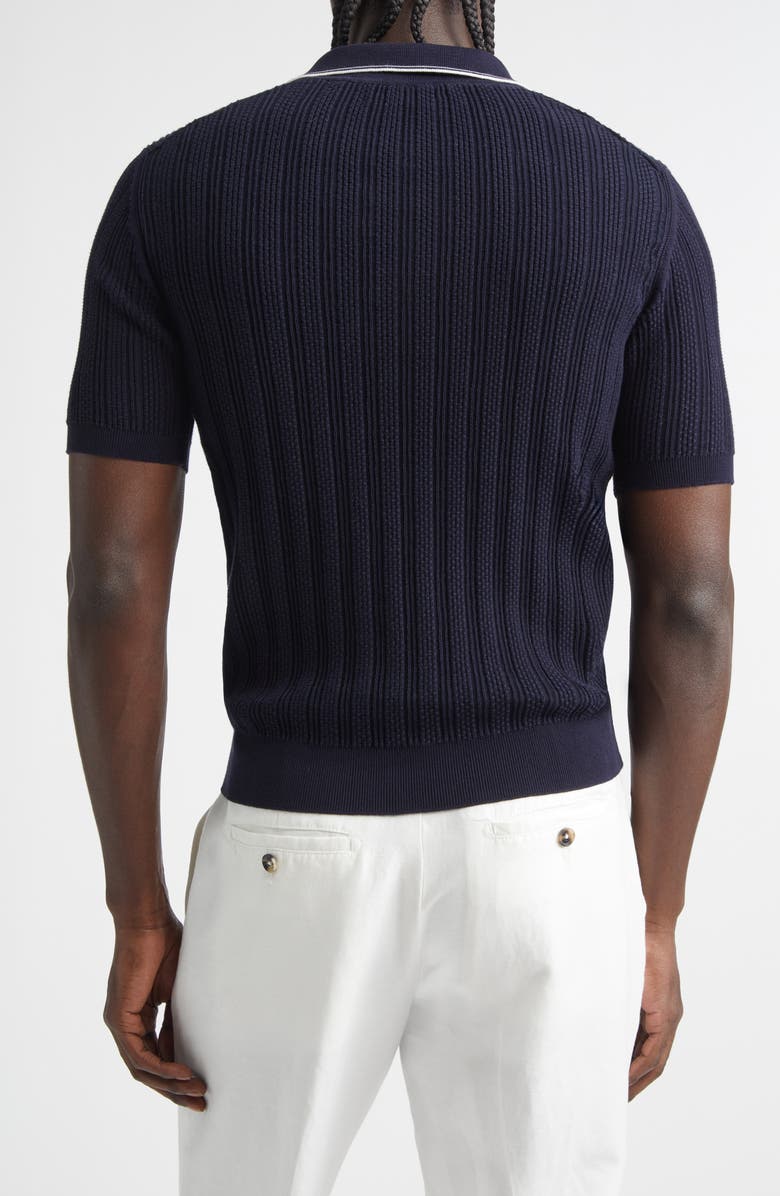 ISAIA Johnny Collar Polo, Alternate, color, Dark Blue