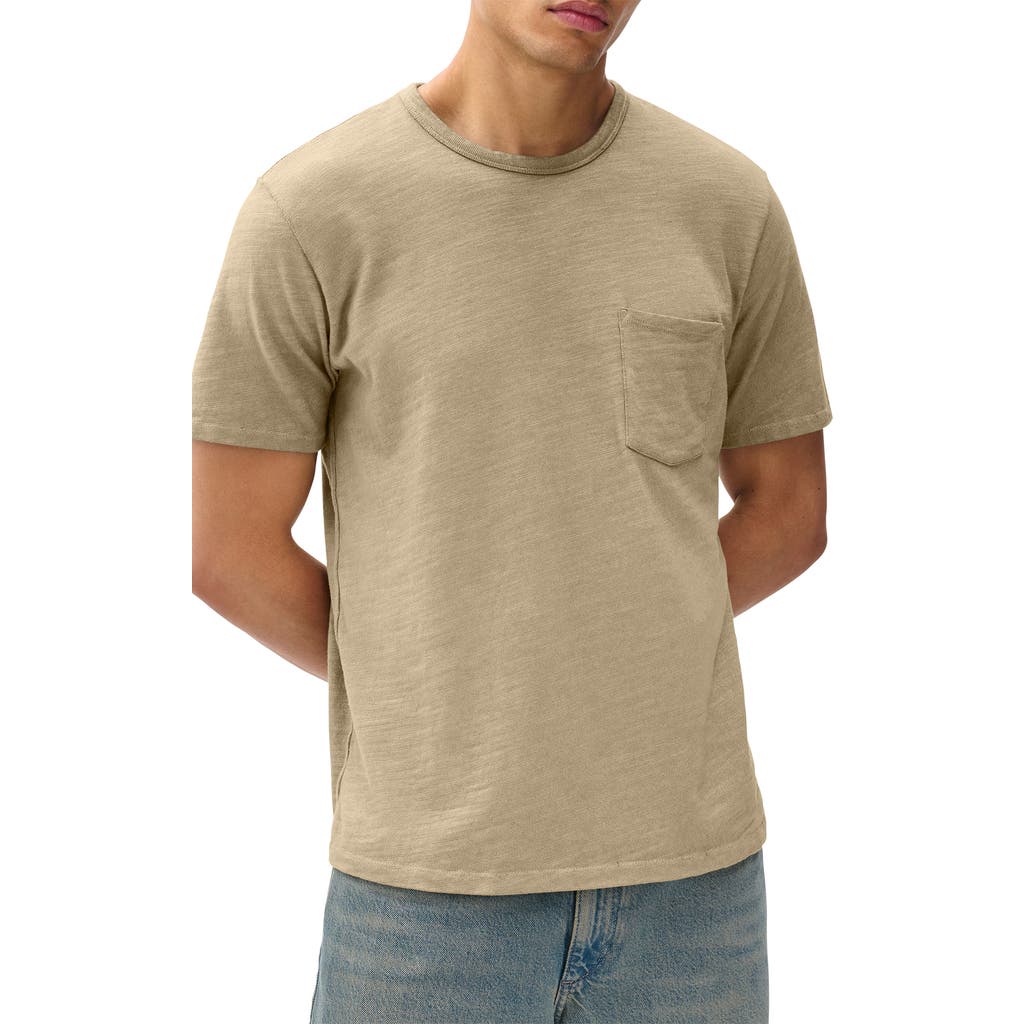 Rag & Bone Classic Flame Washed Slub Cotton T-shirt In Green