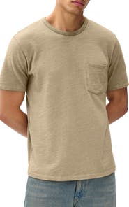 rag & bone Classic Flame Washed Slub Cotton T-Shirt