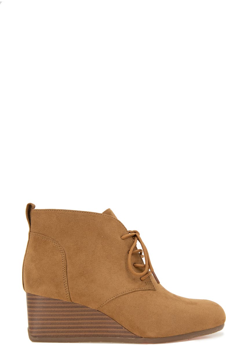 Reaction Kenneth Cole Deka Wedge Bootie, Alternate, color, Desert Micro