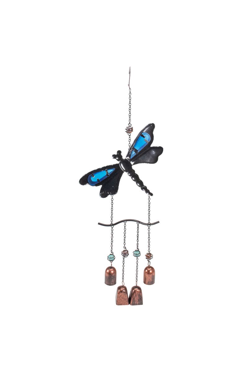 Northlight 24" Purple and Bronze Dragonfly Outdoor Garden Windchime, Alternate, color, Purple