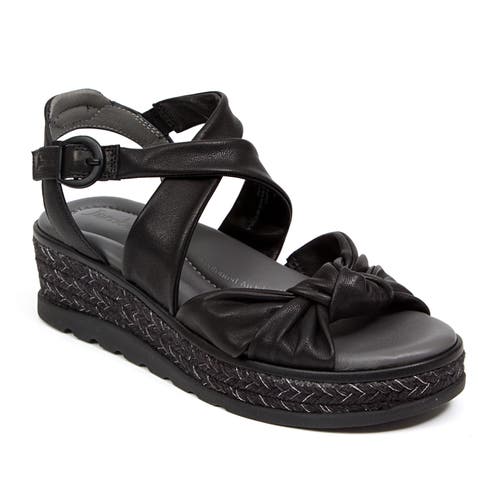 Jambu Women's Diana Slip On Wedge Sandals In Black