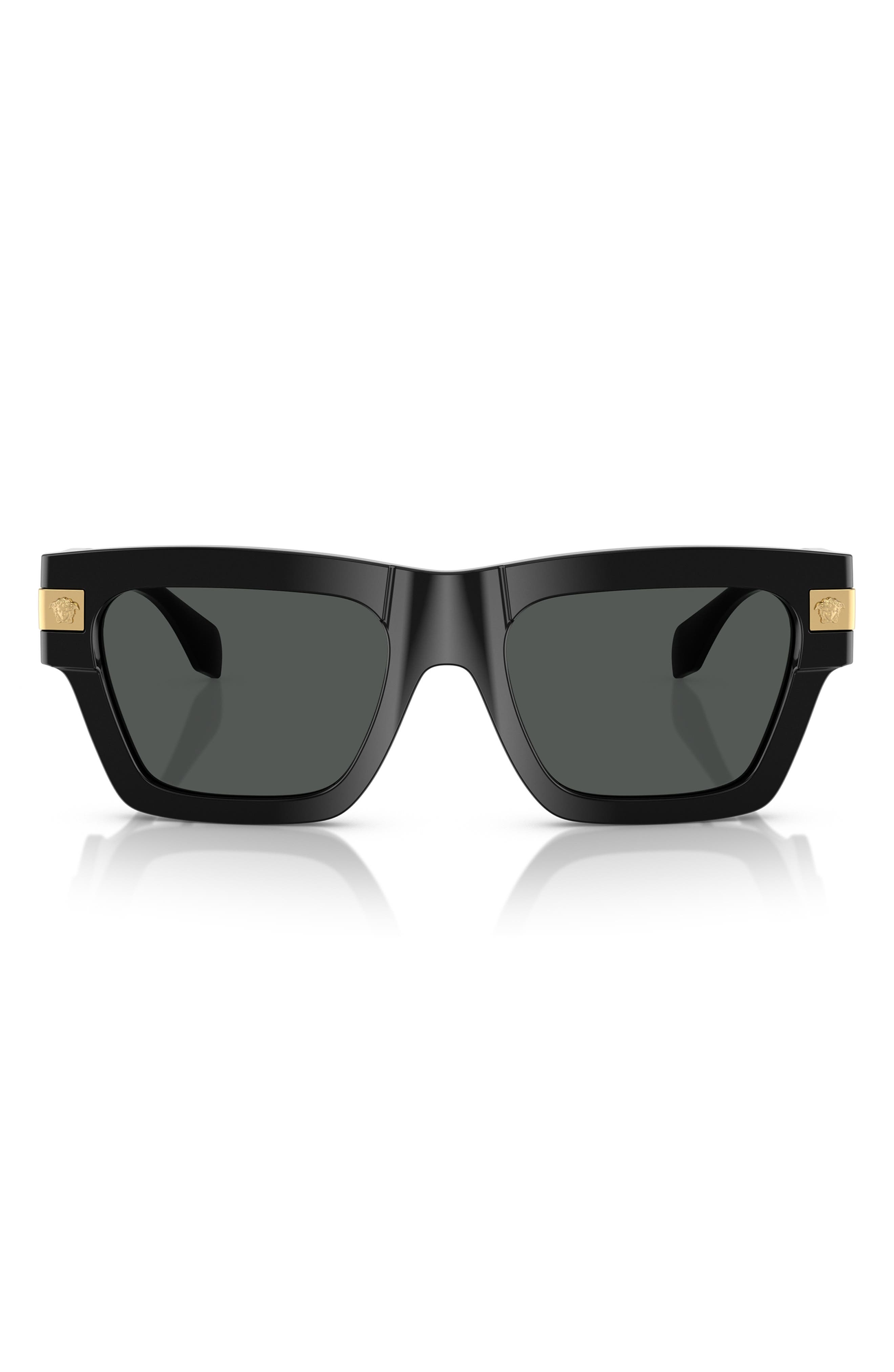 Versace 55mm Rectangular Sunglasses