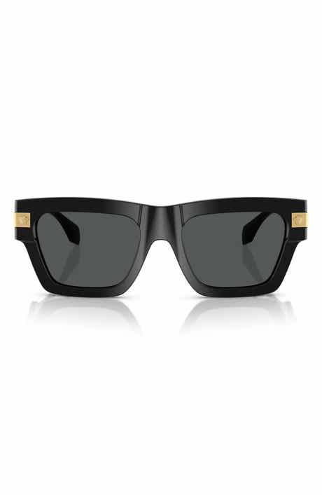 Versace 55mm Rectangular Sunglasses