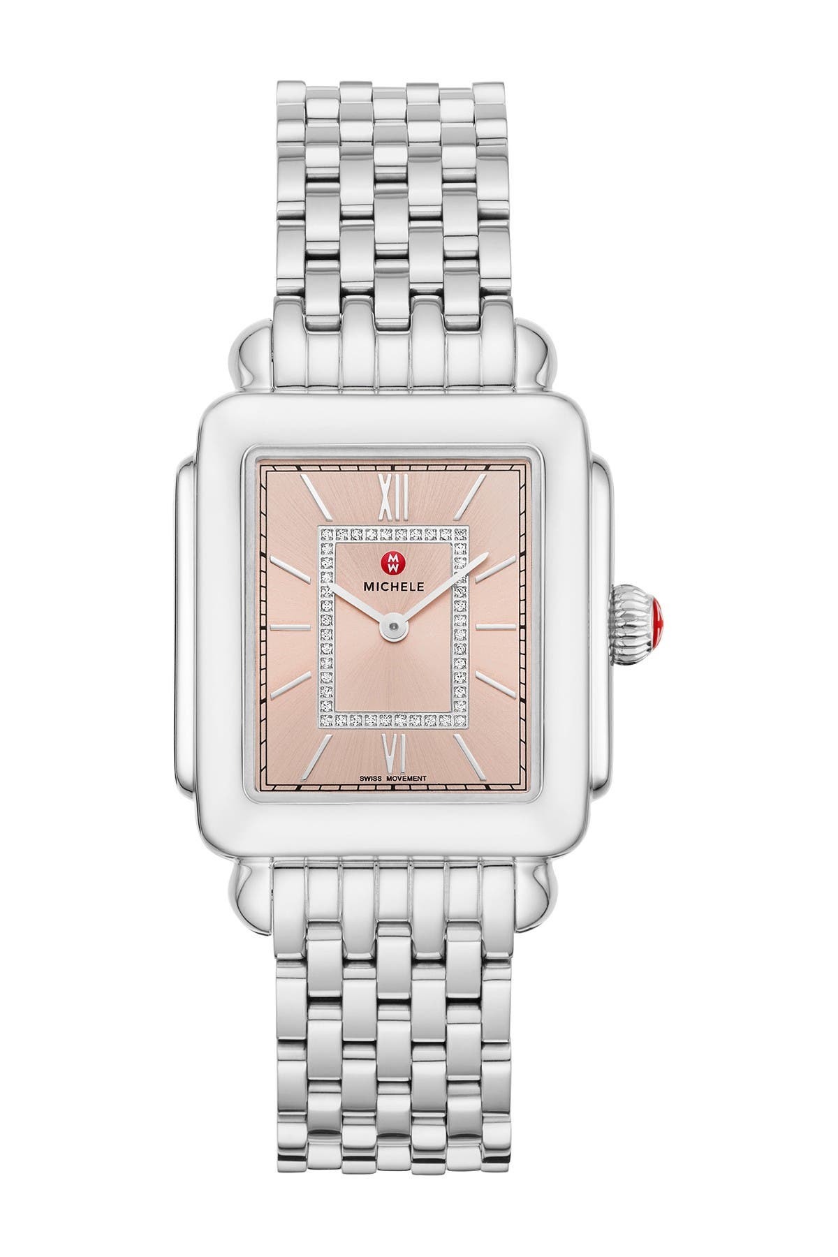 MICHELE Deco II Diamond Bracelet Watch, 20mm x 43mm - 0.11 ctw