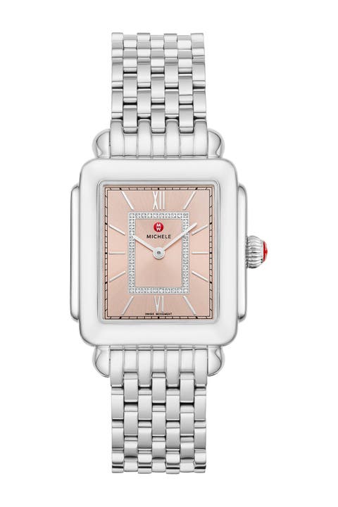 Deco II Diamond Bracelet Watch, 20mm x 43mm - 0.11 ctw