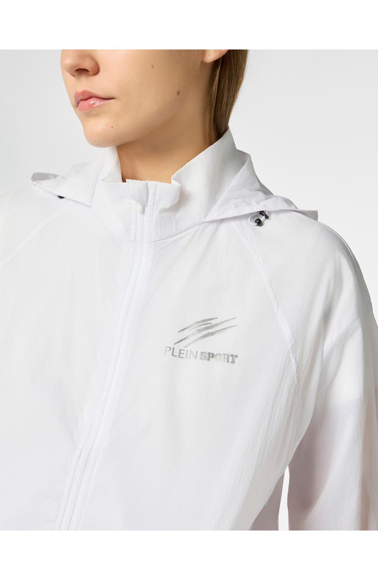 PLEIN SPORT Windbreaker Jacket Scratch, Alternate, color, White