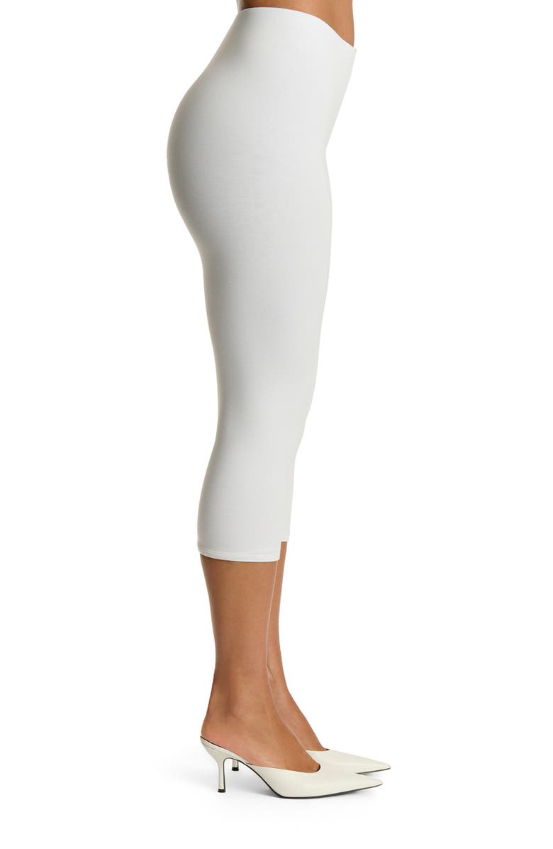 Naked Wardrobe Smooth Sculpt Crop Leggings, Alternate, color, White