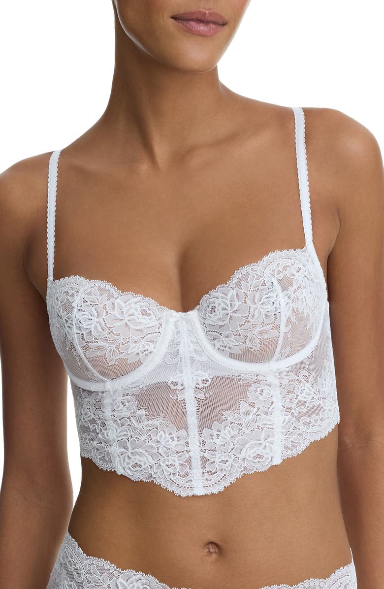 Skarlett Blue Captivate Crop Underwire Camisole, Main, color, White