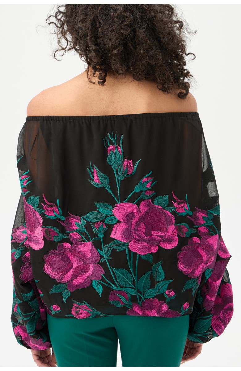 Trina Turk Soho 2 Off the Shoulder Embroidered Top, Alternate, color, Multi
