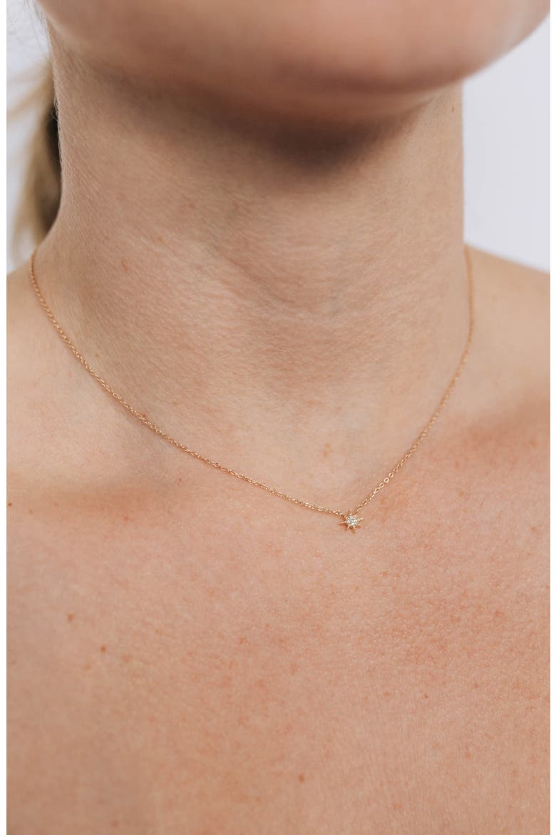 North Star Diamond Pendant, Alternate, color, GOLD