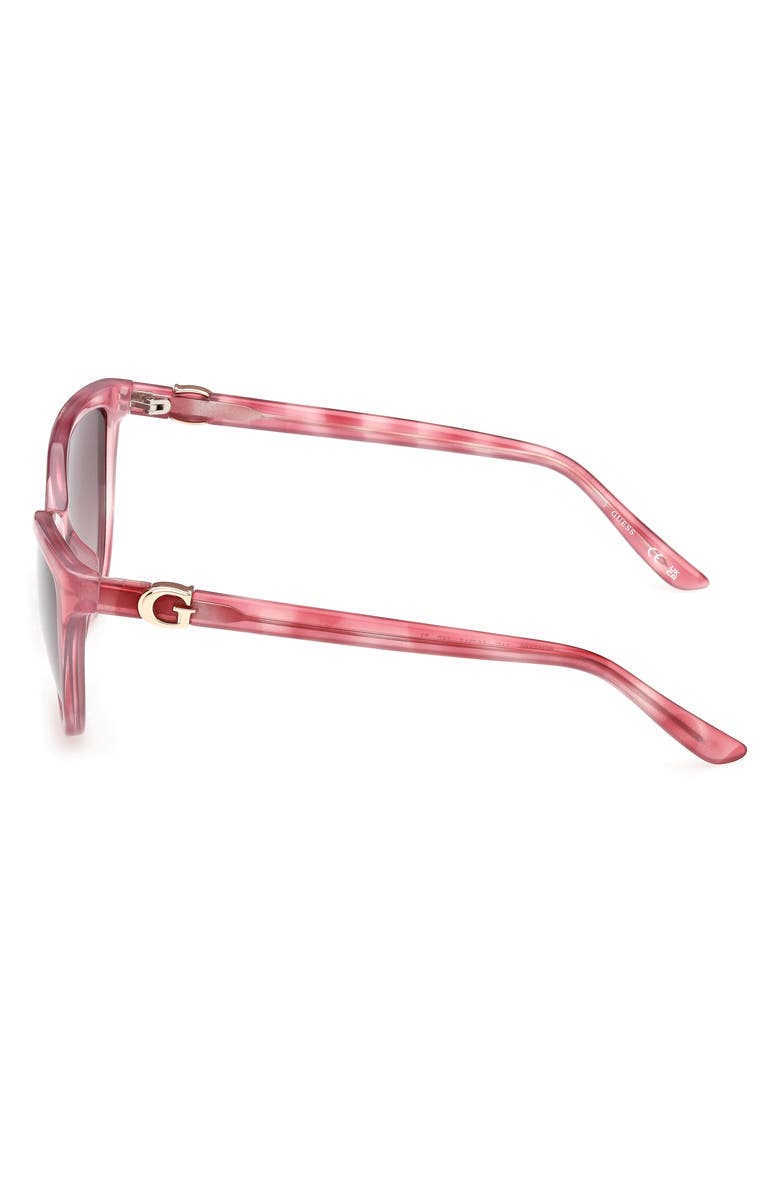 GUESS Cat Eye Sunglasses, Alternate, color, Pink / Gradient Brown