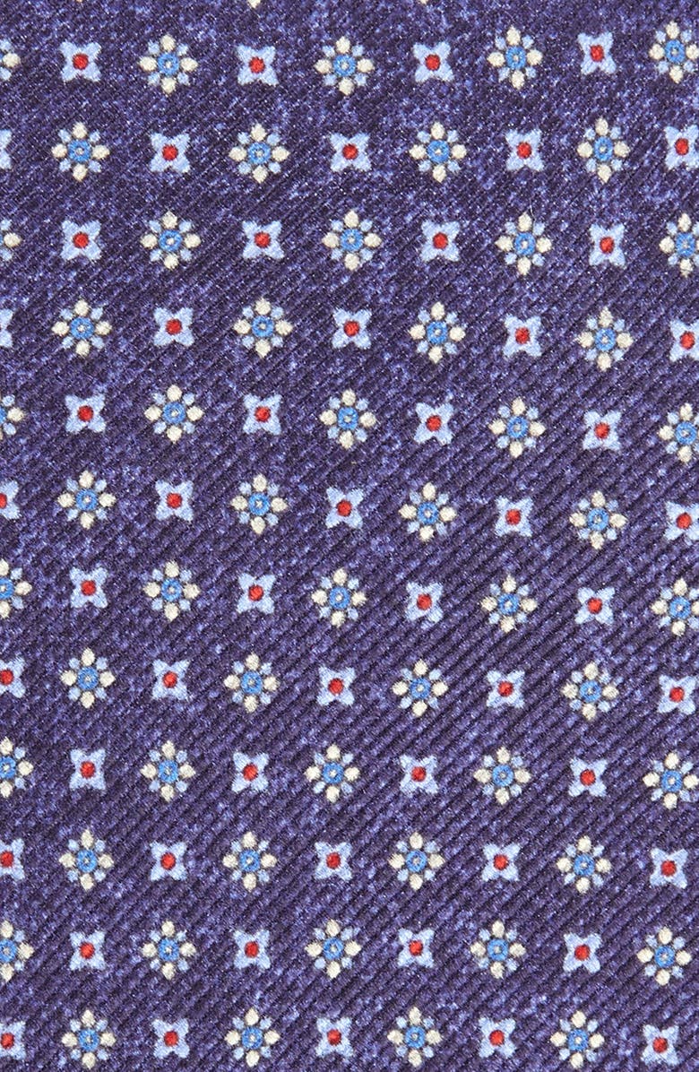 David Donahue Neat Floral Silk Tie, Alternate, color,