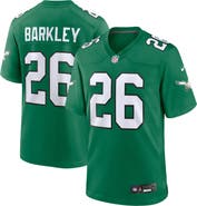 Nike Men's Nike Saquon Barkley  Kelly Green Philadelphia Eagles Alternate Game Jersey