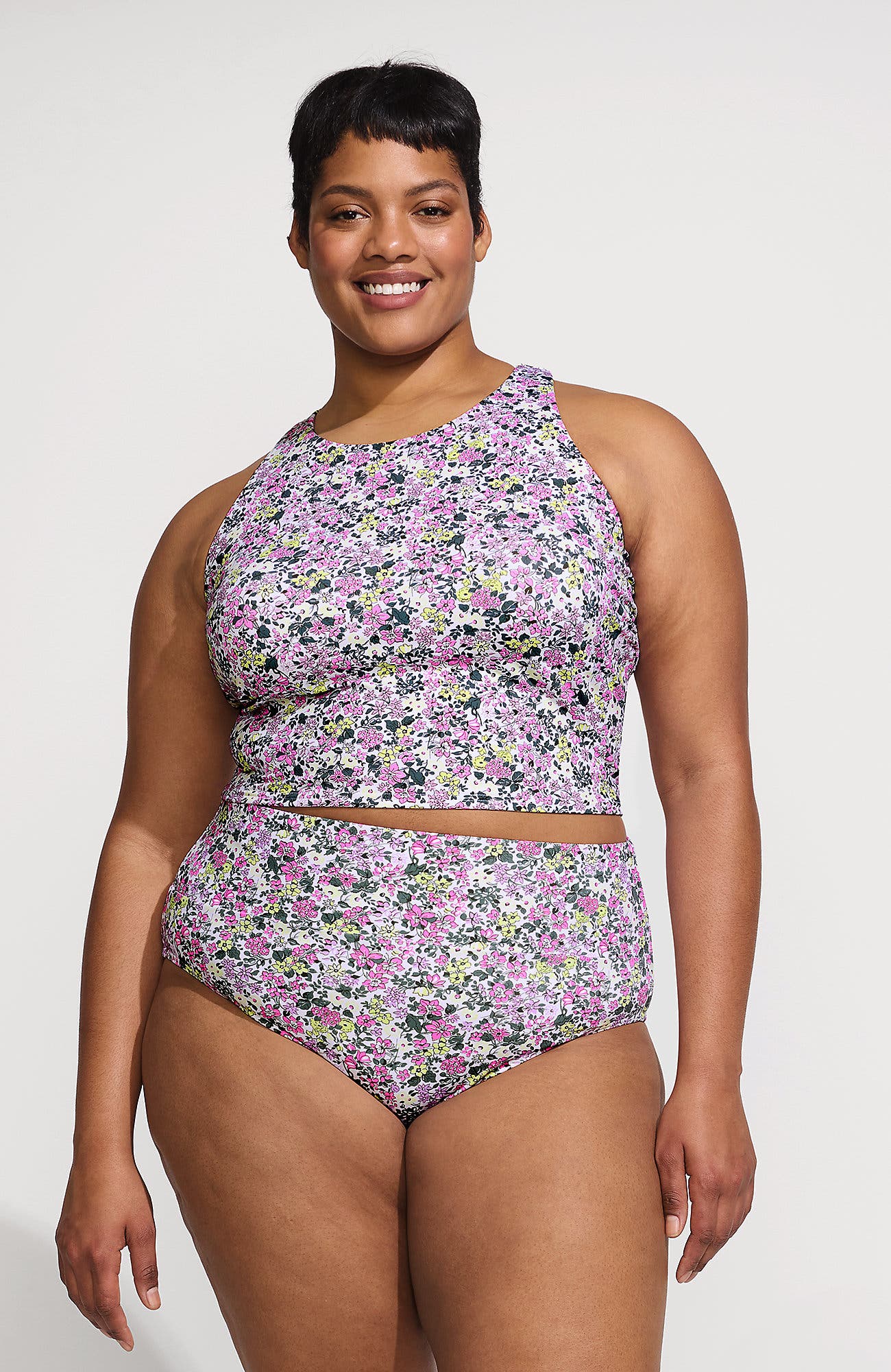 White Multi Ditsy Floral