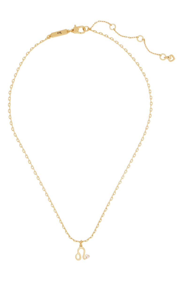 Kate Spade New York mini zodiac pendant necklace, Alternate, color, 