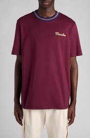 Moncler Logo Embroidered Cotton T-Shirt