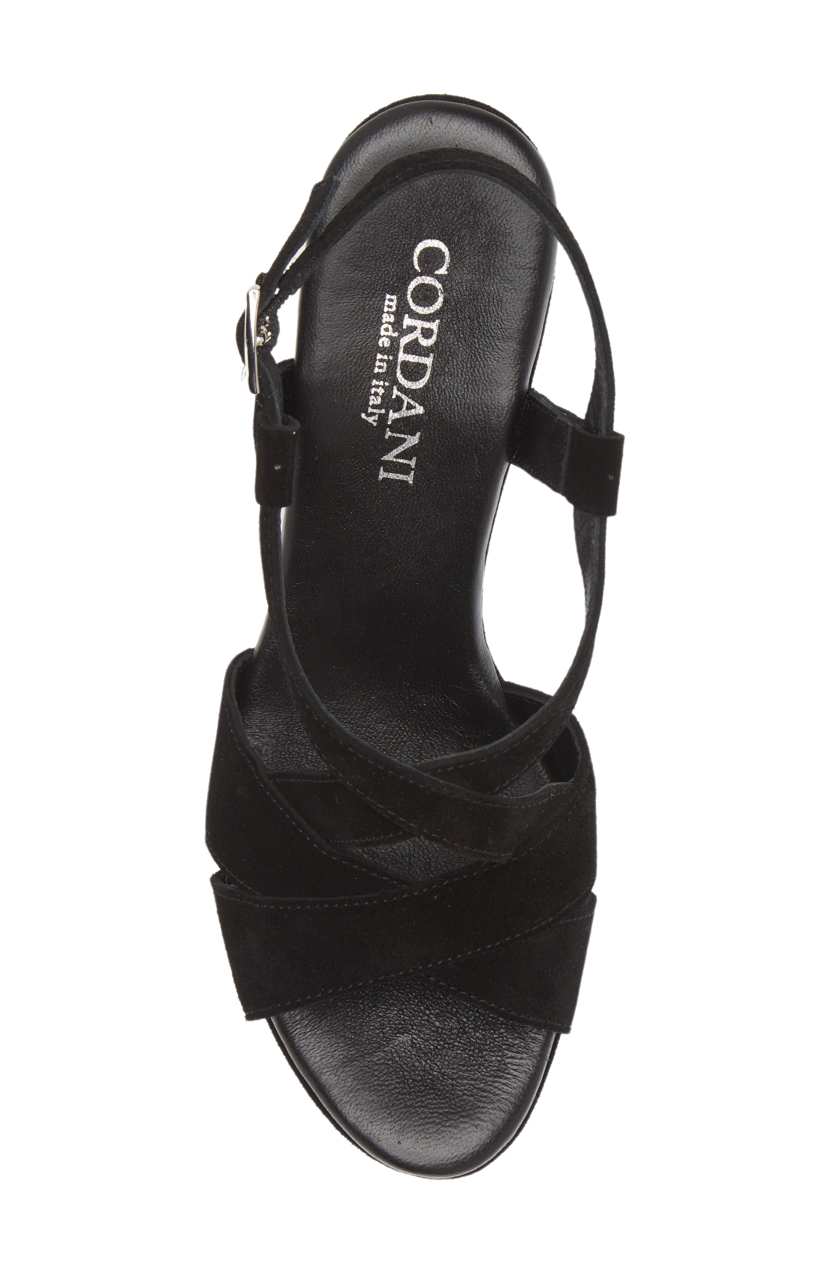 Cordani Tahlia Strappy Platform Sandal, Alternate, color, Crosta Nero