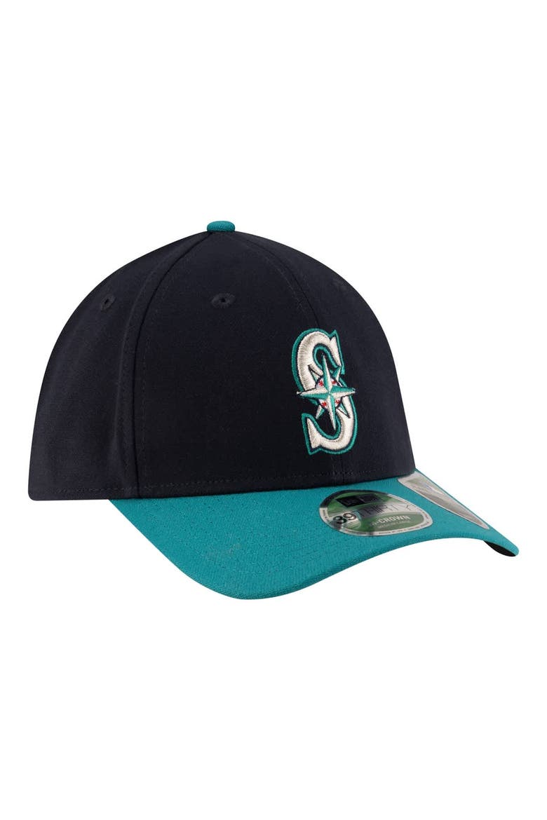 Men's New Era  Navy Seattle Mariners Alternate Player Replica 39THIRTY M-Crown Flex Hat, Alternate, color, Navy