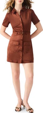 Steve Madden Joliana Faux Suede Mini Shirtdress