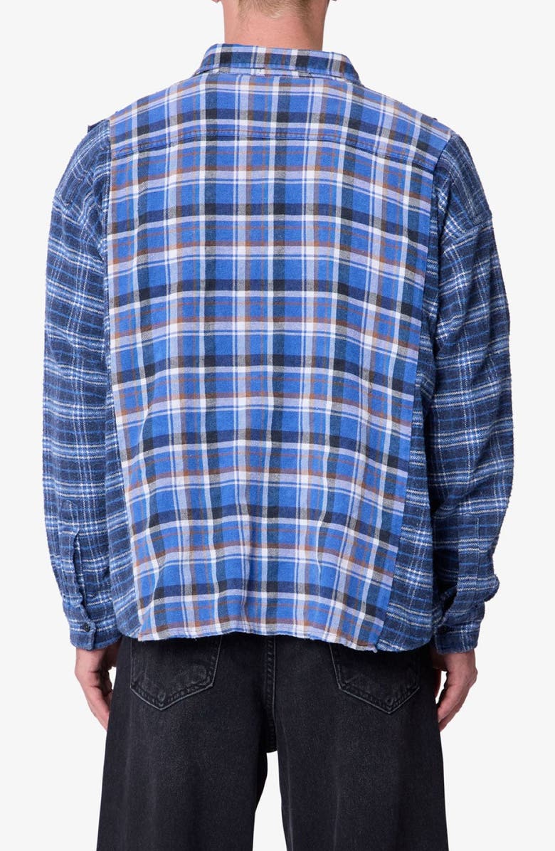 mnml Patchwork Plaid Shirt, Alternate, color, 