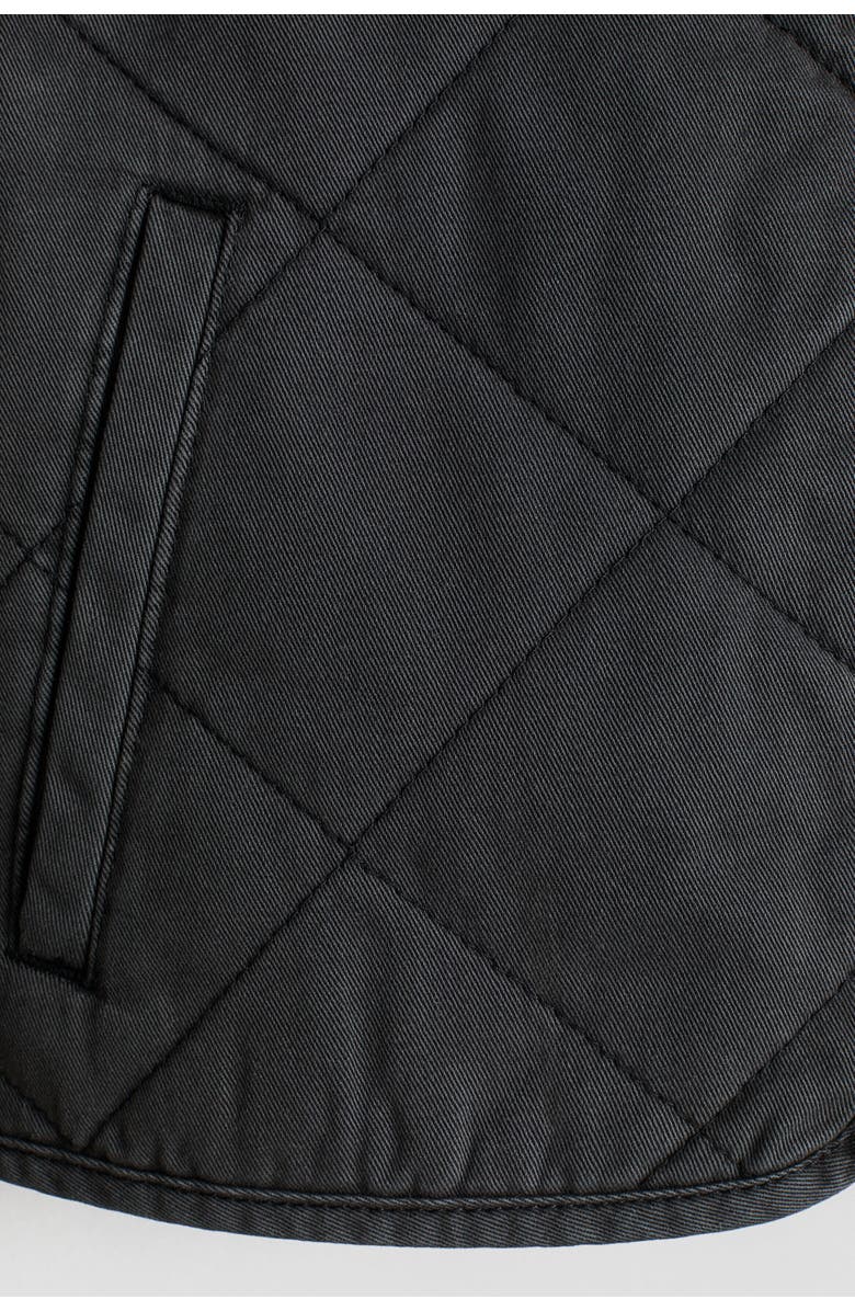 H&M Quilted cotton jacket, Alternate, color, Dark Gray