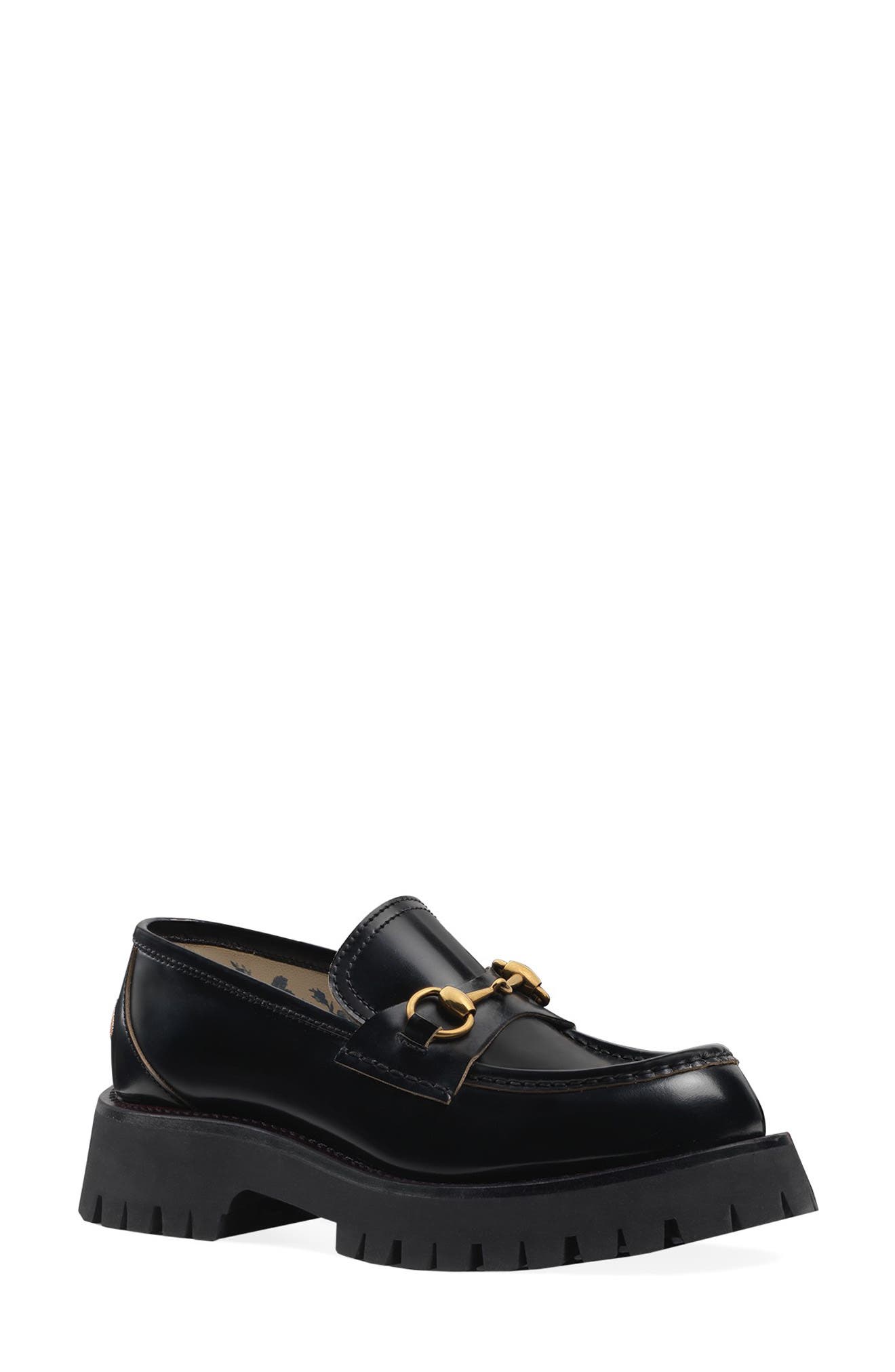 Gucci Harald Horsebit Platform Loafer, Main, color, 