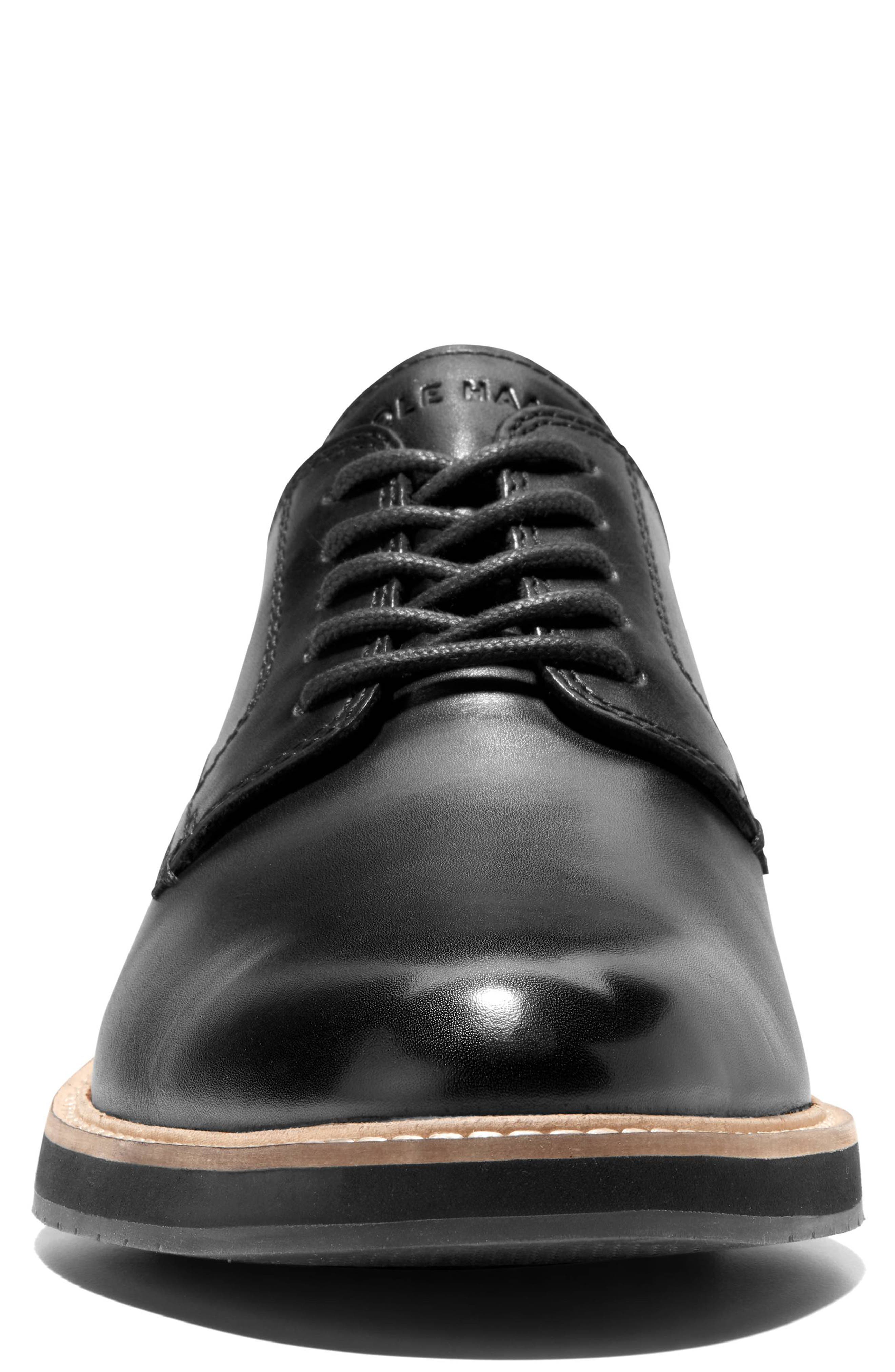 Cole Haan Morse Grand 360 Plain Toe Derby, Alternate, color, Black Black